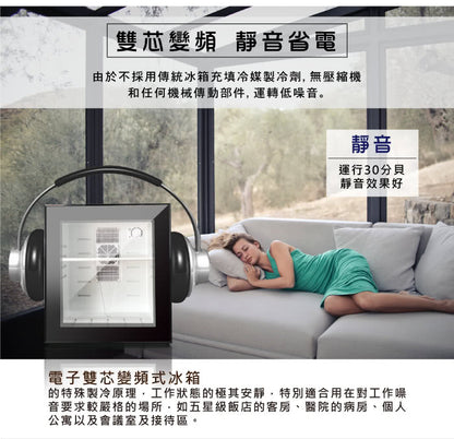 【ZANWA】30L 電子雙核芯變頻式小冰箱