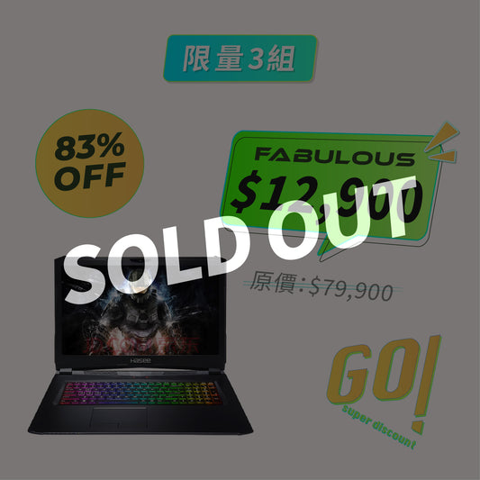【神舟HASEE】G99E GTX1070 8G 17.3寸電競筆電 (120Hz I9-8950HK 16G 1T+256G SSD)